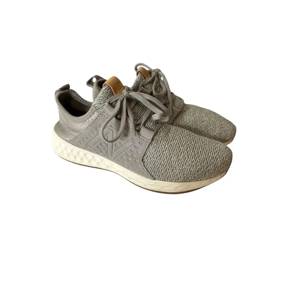 New Balance Womens Fresh Foam Cruz Gray Running Shoes Sneakers Size 9 Athleisure